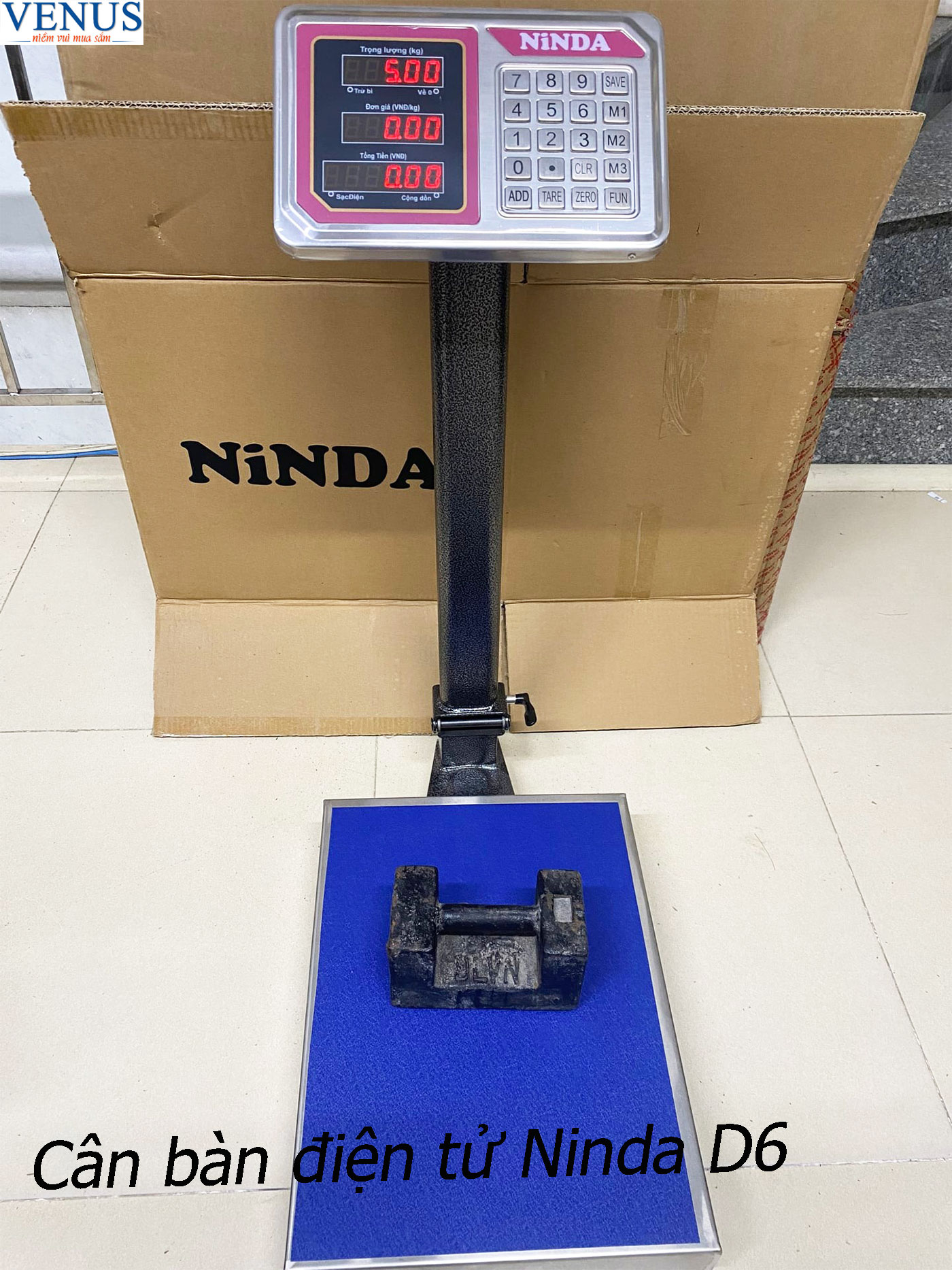 Ảnh Cân bàn điện tử Ninda D6 150kg 300kg 500kg
